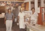 From left, Brown Alba, a person named Tom and Fletcher Ramirez stand in Ramirez Market and La Marketa. Courtesy photo