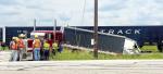 18-wheeler struck by train