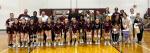 The Bastrop High School varsity volleyball team shows appreciation for teachers on Aug. 29 prior to the Lady Bears’ home match against Lockhart High School. Photo courtesy of Morgan Rollins